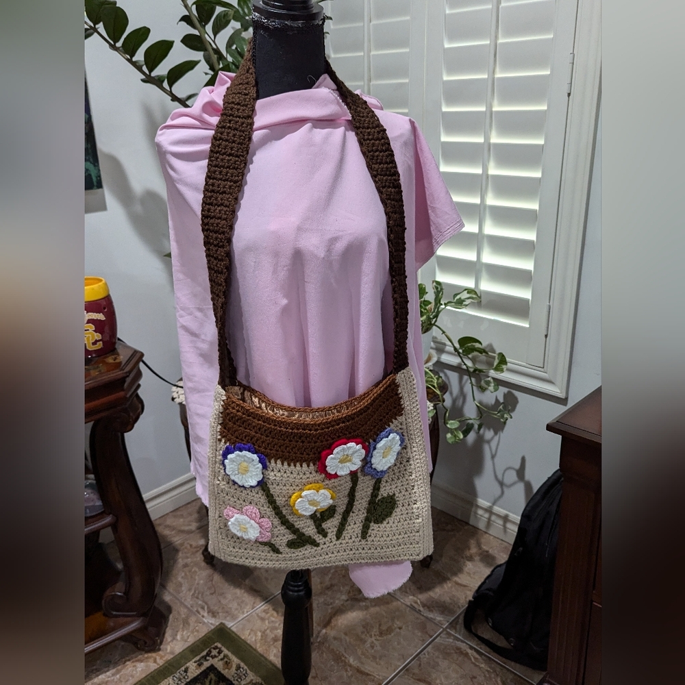 HANDMADE CROCHET CROSSBODY BAG- SOLD SEPARATELY